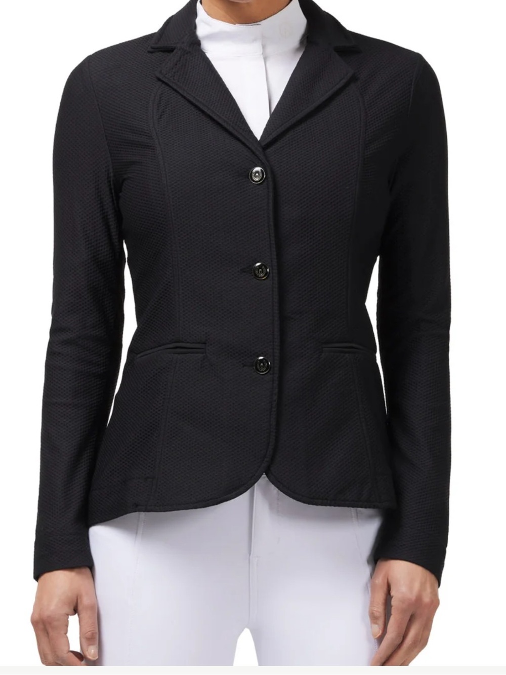 Kerrits Affinity Aero Showcoat Women’s Small Black Tailored Stretch Equestrian